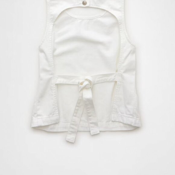 AE denim open back shirt - Picture 3 of 4